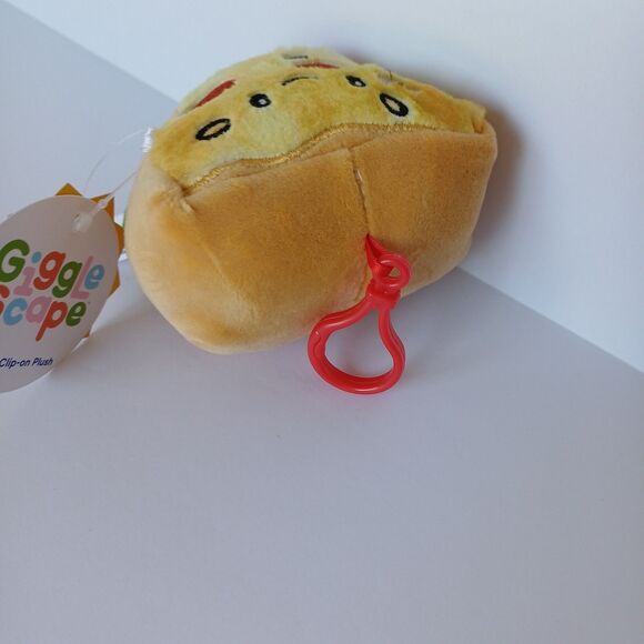 Back-to-School Bag clip-on bundle giggle scape plush Burger/pizza - Picture 6 of 6